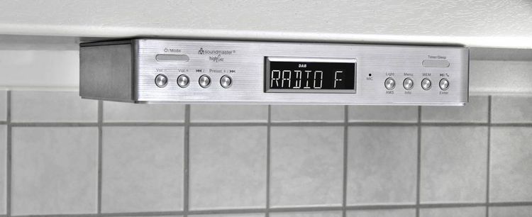 Produktbild: soundmaster UR2045SI K&uuml;chenradio DAB+, UKW Bluetooth&reg; Freisprechfunktion Silber