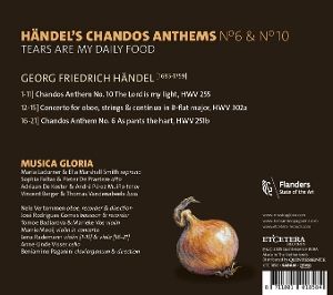 Produktbild: Handel's Chandos Anthems No. 6 & No. 10 - Tears ar