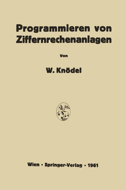 Produktbild: Programmieren von Ziffernrechenanlagen