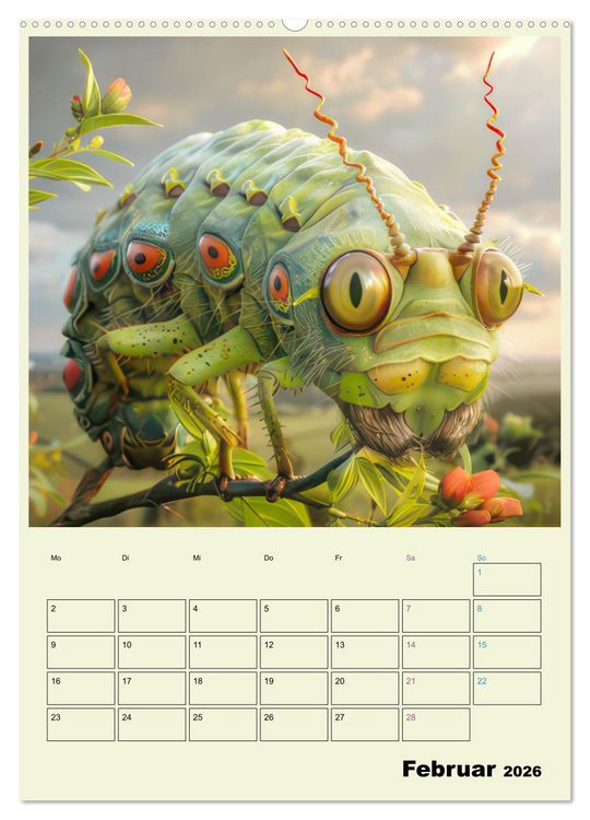 Produktbild: Hybrid Tiere zum Schmunzeln - Planer (Wandkalender 2026 DIN A2 hoch), CALVENDO Monatskalender