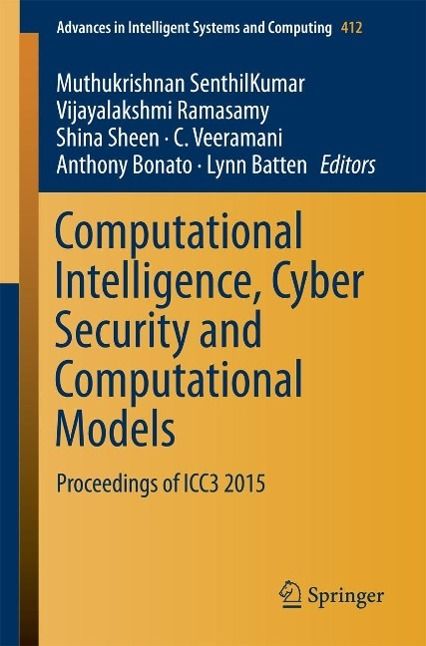 Produktbild: Computational Intelligence, Cyber Security and Computational Models