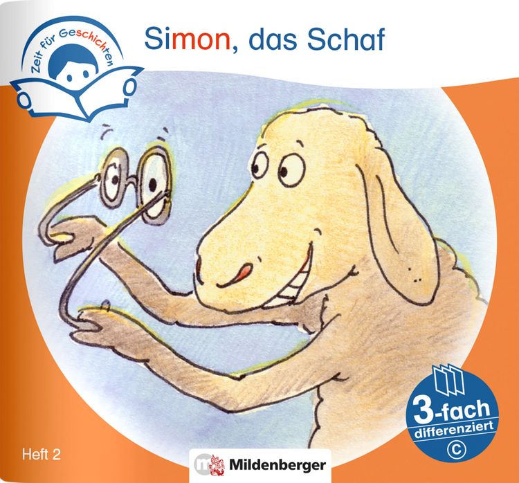 Produktbild: Zeit f&uuml;r Geschichten &ndash; 3-fach differenziert, Heft 2: Simon, das Schaf &ndash; C