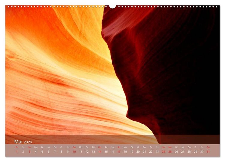 Produktbild: Der Antelope Canyon (hochwertiger Premium Wandkalender 2026 DIN A2 quer), Kunstdruck in Hochglanz