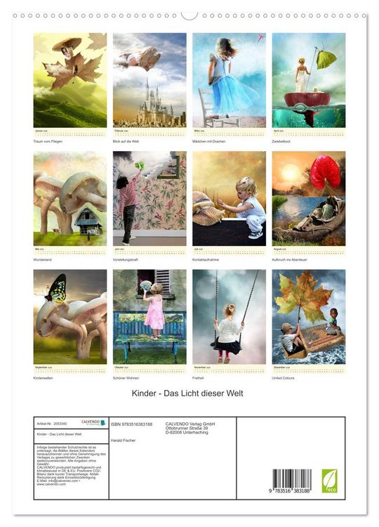 Produktbild: Kinder - Das Licht dieser Welt (hochwertiger Premium Wandkalender 2026 DIN A2 hoch), Kunstdruck in Hochglanz