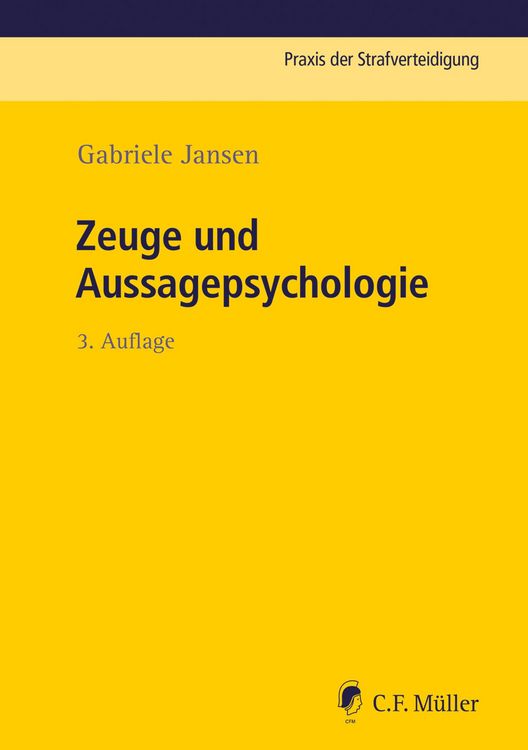 Produktbild: Zeuge und Aussagepsychologie