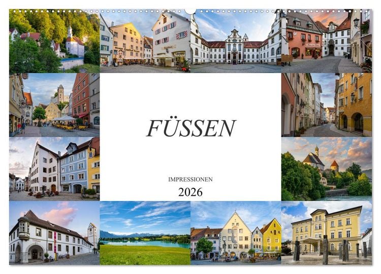Produktbild: F&uuml;ssen Impressionen (Wandkalender 2026 DIN A2 quer), CALVENDO Monatskalender
