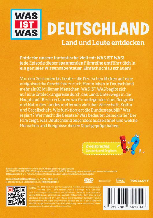 Produktbild: WAS IST WAS DVD Deutschland. Land und Leute entdecken,DVD