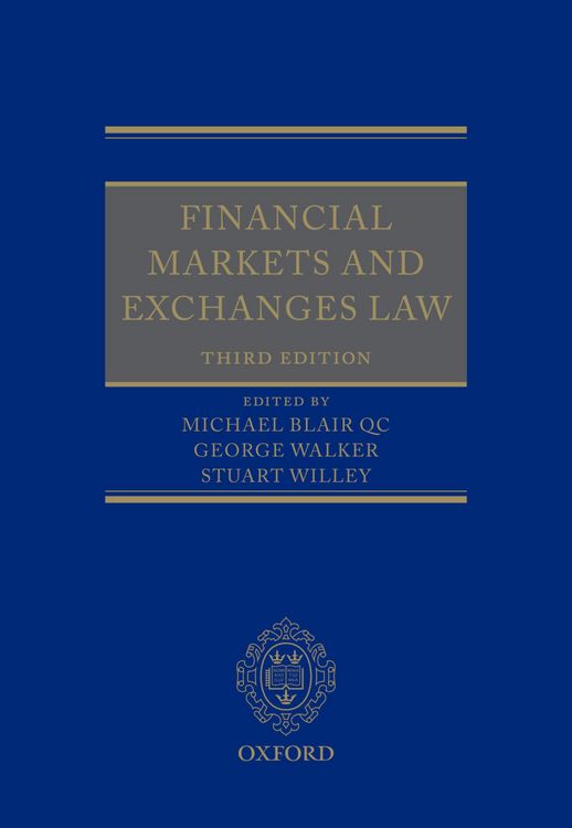 Produktbild: Financial Markets and Exchanges Law