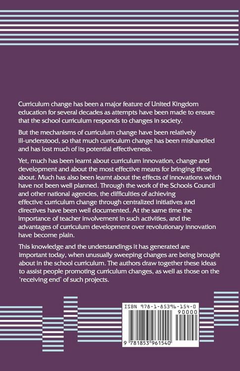 Produktbild: Change and the Curriculum