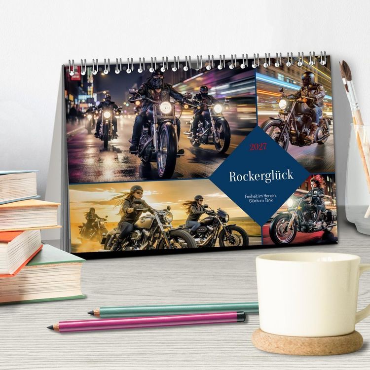 Produktbild: Rockergl&uuml;ck (Tischkalender 2027 DIN A5 quer), CALVENDO Monatskalender