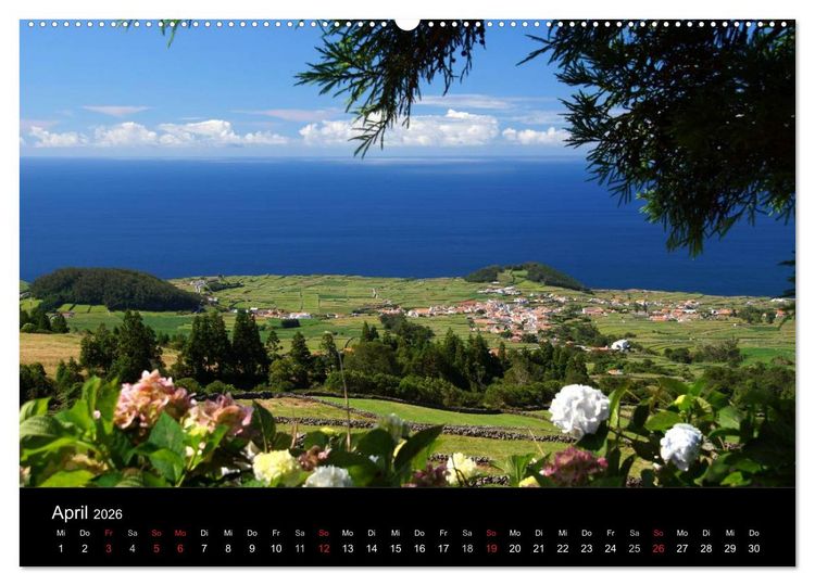 Produktbild: Azoren - Ein Naturerlebnis (hochwertiger Premium Wandkalender 2026 DIN A2 quer), Kunstdruck in Hochglanz