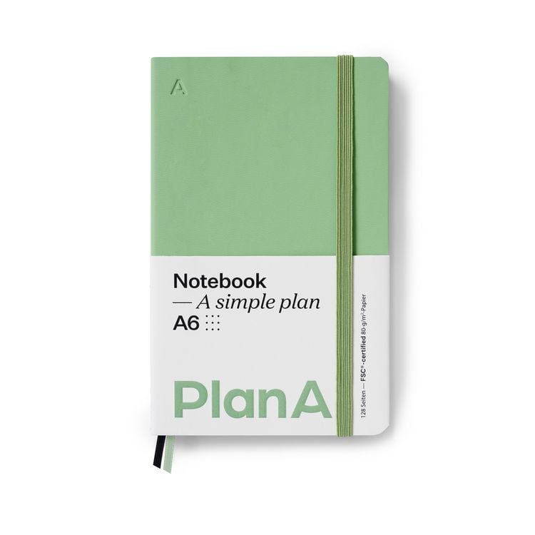 Produktbild: Notizbuch A6 Softcover Punktiert Sage Green