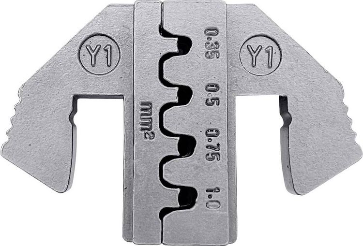 Produktbild: TOOLCRAFT TO-9625878 Crimpeinsatz Yazaki YES/YESC 1,5 Unversiegelter Kontakt Terminal 0.35 bis 1 mm&sup2; Passend f&uuml;r Marke (Zangen) TOOLCRAFT