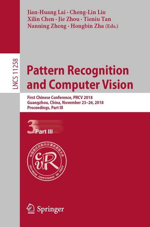 Produktbild: Pattern Recognition and Computer Vision