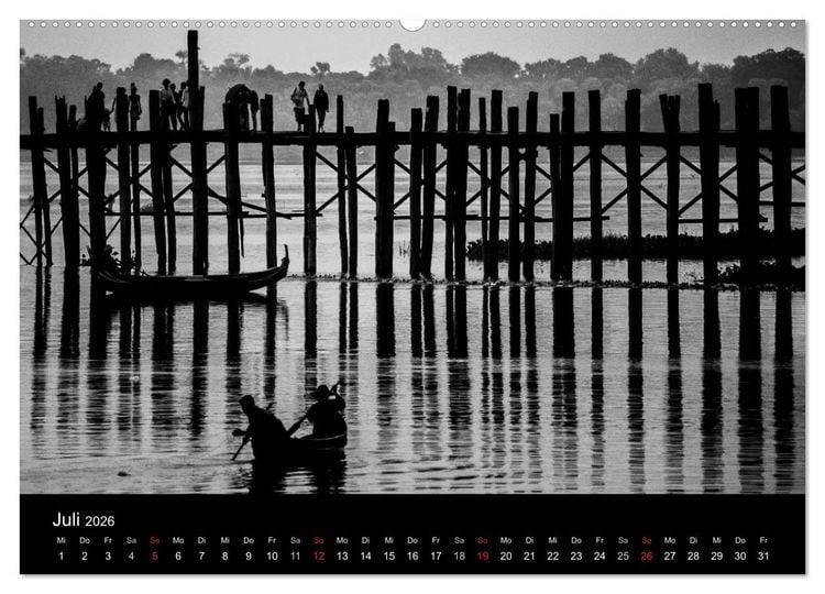 Produktbild: Myanmar - Eindr&uuml;cke (hochwertiger Premium Wandkalender 2026 DIN A2 quer), Kunstdruck in Hochglanz