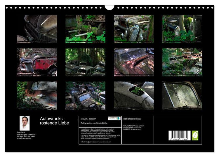 Produktbild: Autowracks - rostende Liebe (Wandkalender 2026 DIN A3 quer), CALVENDO Monatskalender