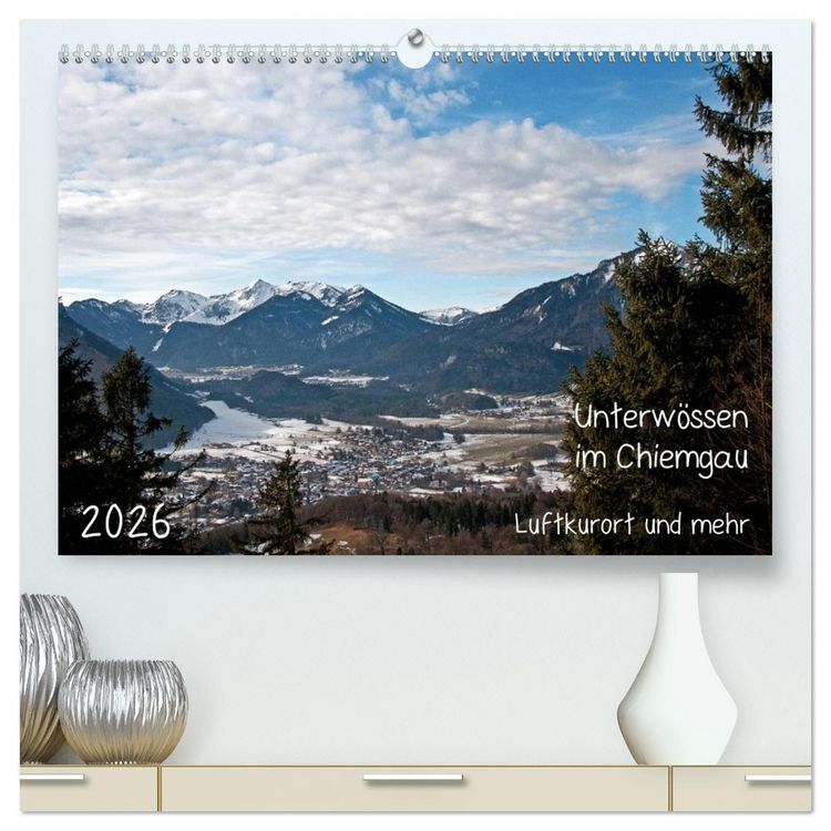 Produktbild: Unterw&ouml;ssen im Chiemgau - Luftkurort und mehr (hochwertiger Premium Wandkalender 2026 DIN A2 quer), Kunstdruck in Hochglanz