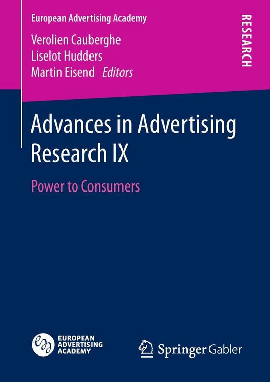 Produktbild: Advances in Advertising Research IX