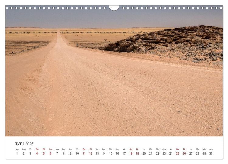 Produktbild: Des&eacute;rt namibien (Calendrier mural 2026 DIN A3 vertical), CALVENDO calendrier mensuel