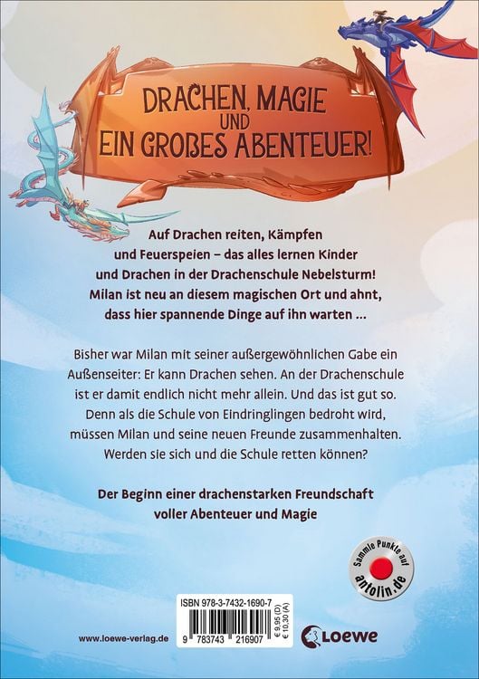 Produktbild: Drachenschule Nebelsturm (Band 1) - Im Sturzflug ins Abenteuer
