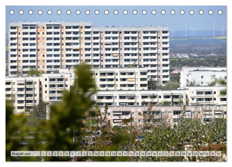 Produktbild: Architektur-Charme der DDR (Erfurt) (Tischkalender 2026 DIN A5 quer), CALVENDO Monatskalender