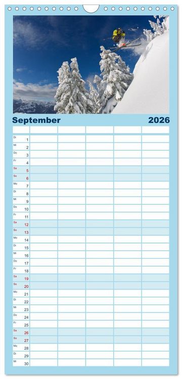 Produktbild: Familienplaner 2026 - Faskination mit 5 Spalten (Wandkalender, 21 x 45 cm) CALVENDO