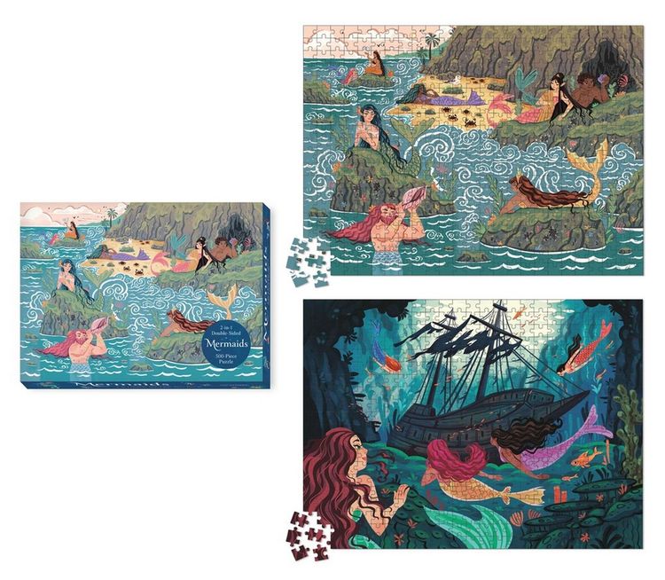 Produktbild: Mermaids 2-In-1 Double-Sided 500-Piece Puzzle