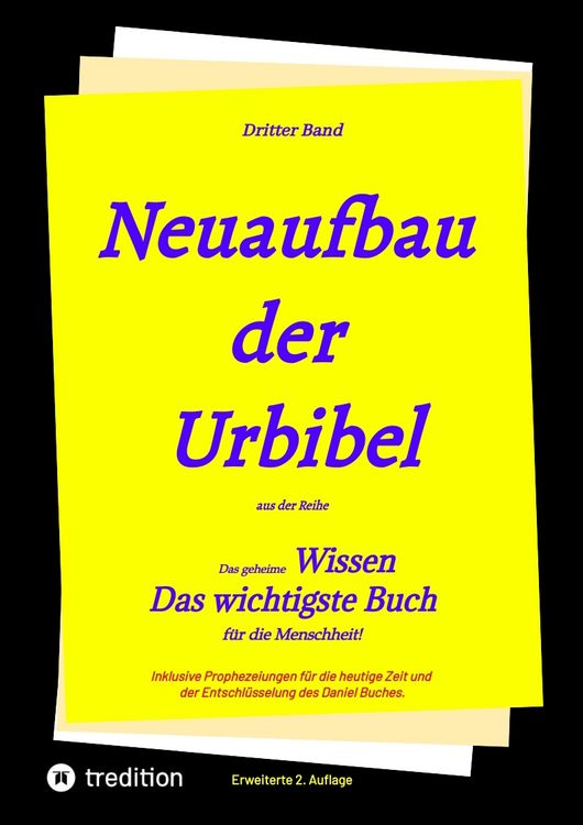 Produktbild: 2. Auflage 3. Band Neuaufbau der Urbibel