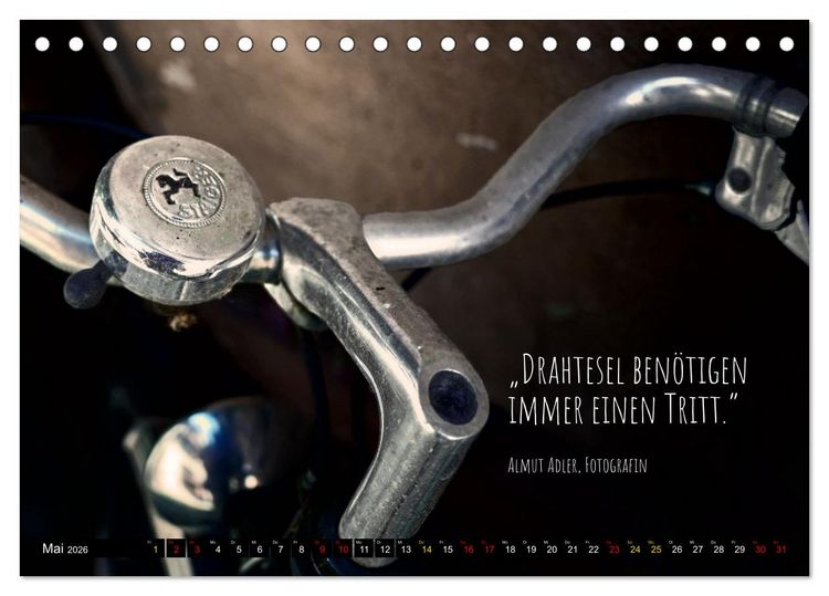 Produktbild: Velo Kunst (Tischkalender 2026 DIN A5 quer), CALVENDO Monatskalender