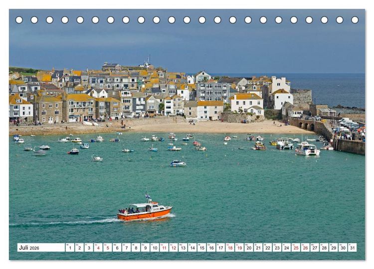 Produktbild: Faszinierende Ansichten von Cornwall (Tischkalender 2026 DIN A5 quer), CALVENDO Monatskalender