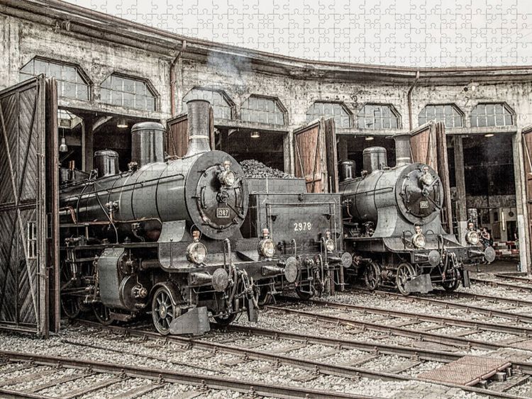 Produktbild: CALVENDO Puzzle Dampflokomotiven 2978,1367 und 705 | 2000 Teile Lege-Gr&ouml;&szlig;e 90x67cm Foto-Puzzle f&uuml;r gl&uuml;ckliche Stunden