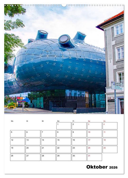 Produktbild: Graz - faszinierende Stadt (hochwertiger Premium Wandkalender 2026 DIN A2 hoch), Kunstdruck in Hochglanz