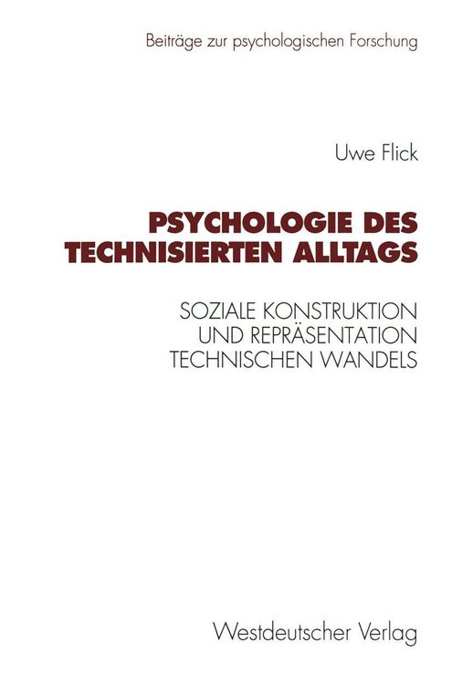 Produktbild: Psychologie des technisierten Alltags