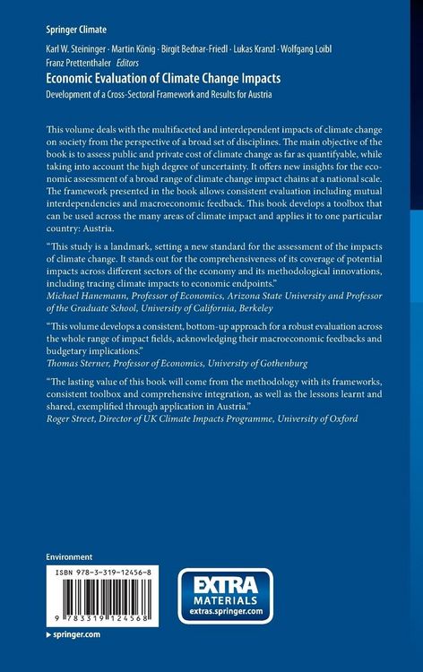 Produktbild: Economic Evaluation of Climate Change Impacts