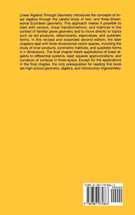 Produktbild: Linear Algebra Through Geometry