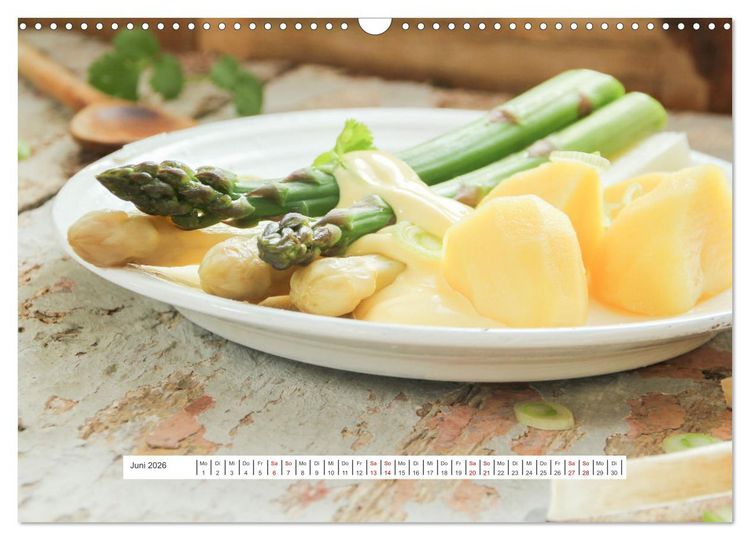 Produktbild: K&ouml;stlicher Spargel (Wandkalender 2026 DIN A3 quer), CALVENDO Monatskalender