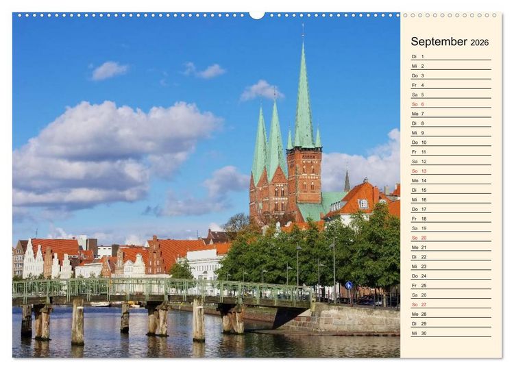 Produktbild: Unterwegs in Deutschland (Wandkalender 2026 DIN A2 quer), CALVENDO Monatskalender