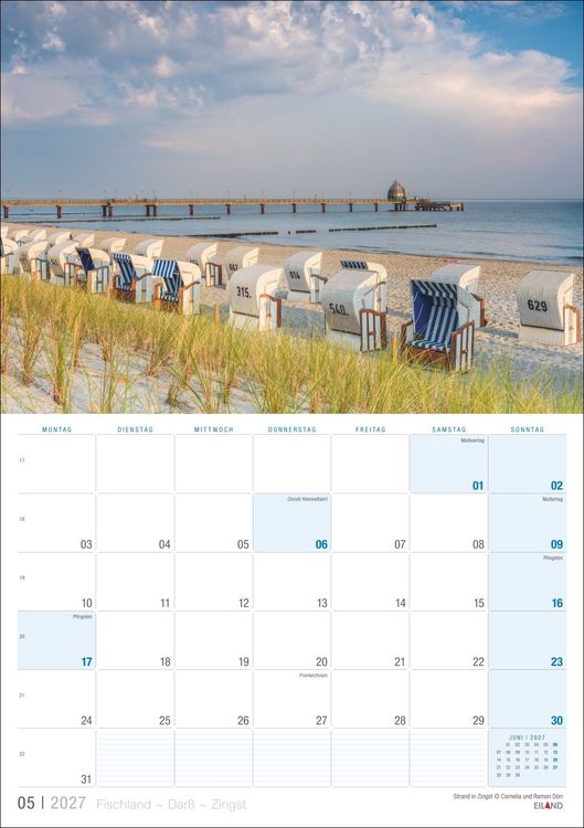 Produktbild: Fischland - Dar&szlig; - Zingst Kalender 2027