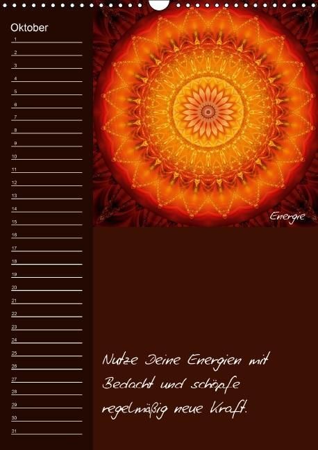 Produktbild: Mandala - Spiegel der Seele / immerw&auml;hrender Geburtstagskalender (Wandkalender immerw&auml;hrend DIN A3 hoch)