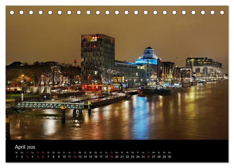 Produktbild: k&ouml;ln dunkel bunt - Die Stadt in anderem Licht! (Tischkalender 2026 DIN A5 quer), CALVENDO Monatskalender