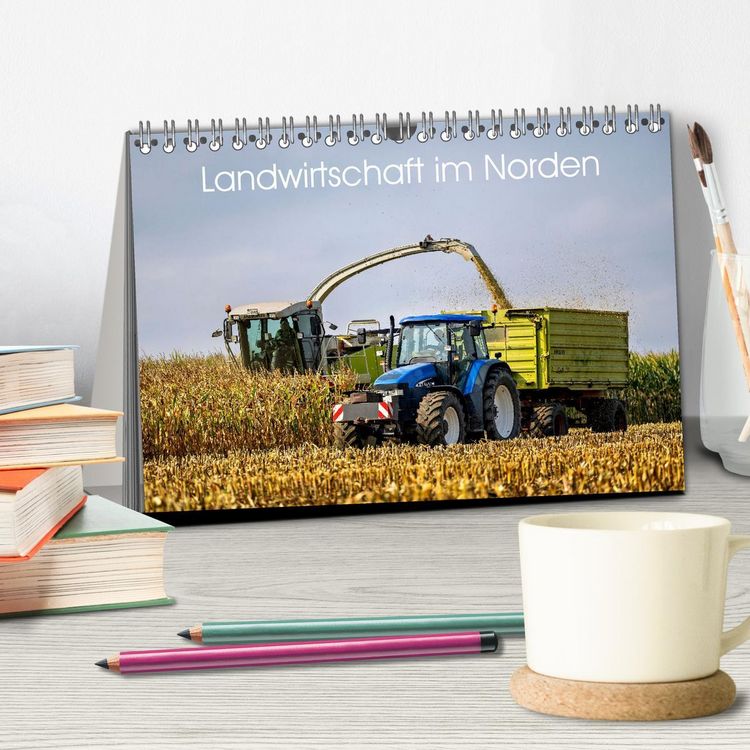 Produktbild: Landwirtschaft im Norden (Tischkalender 2026 DIN A5 quer), CALVENDO Monatskalender