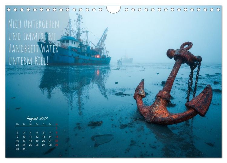 Produktbild: Moin Moin ist schon gesabbel - Norddeutscher Spr&uuml;che-Kalender (Wandkalender 2027 DIN A4 quer), CALVENDO Monatskalender