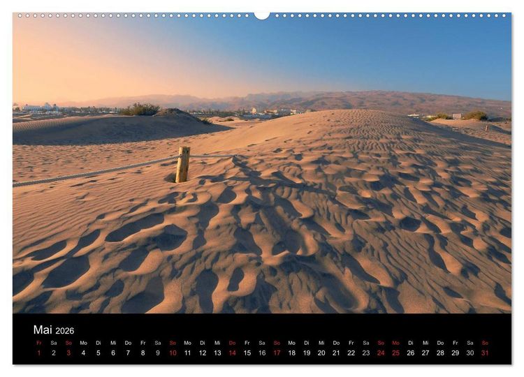 Produktbild: GRAN CANARIA/D&uuml;nen von Maspalomas (hochwertiger Premium Wandkalender 2026 DIN A2 quer), Kunstdruck in Hochglanz
