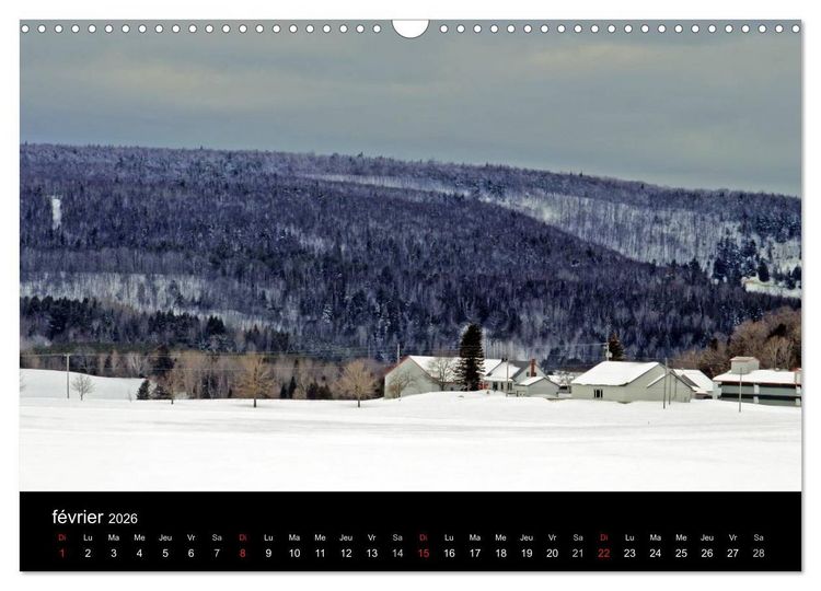 Produktbild: Regard sur les saisons du Qu&eacute;bec (Calendrier mural 2026 DIN A3 vertical), CALVENDO calendrier mensuel