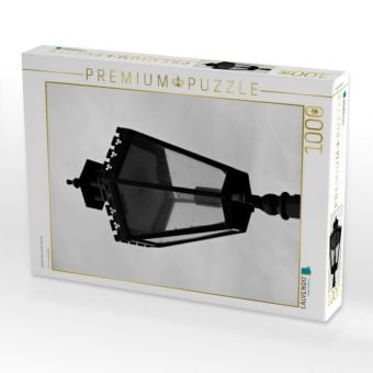 Produktbild: CALVENDO Puzzle Stra&szlig;enlaterne Monochrom | 1000 Teile Lege-Gr&ouml;&szlig;e 64x48cm Foto-Puzzle f&uuml;r gl&uuml;ckliche Stunden