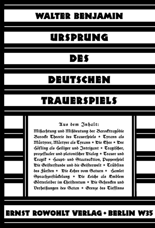 Produktbild: Ursprung des deutschen Trauerspiels