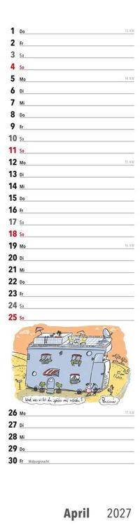 Produktbild: Ruhestand Streifenkalender 2027: Monatskalender f&uuml;r die Wand
