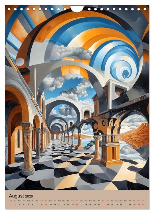 Produktbild: Dali meets Technology (Wall Calendar 2026 DIN A4 portrait), CALVENDO 12 Month Wall Calendar