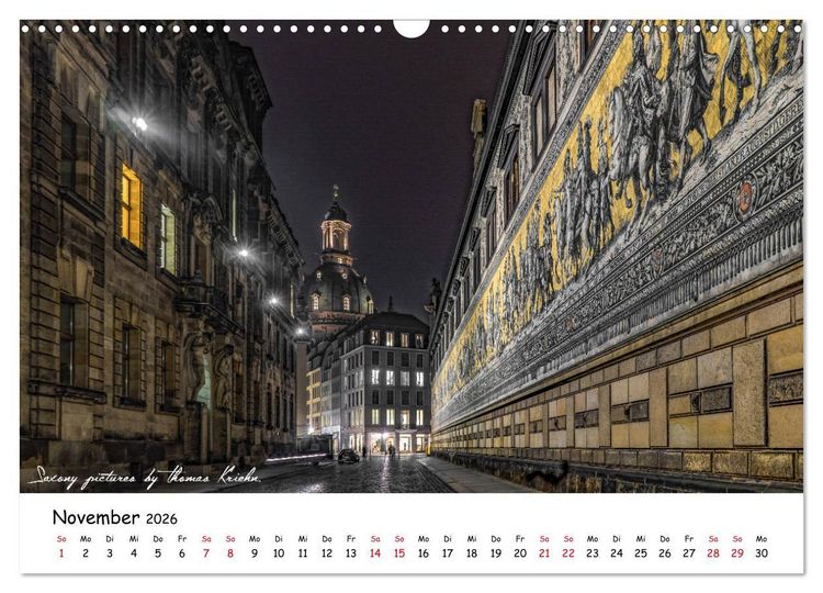 Produktbild: Dresden 2026 - Saxony Pictures by Thomas Kriehn (Wandkalender 2026 DIN A3 quer), CALVENDO Monatskalender