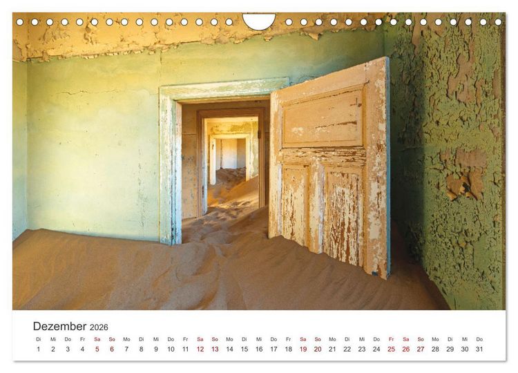Produktbild: Kolmannskuppe Die Geisterstadt in der Sandw&uuml;ste (Wandkalender 2026 DIN A4 quer), CALVENDO Monatskalender